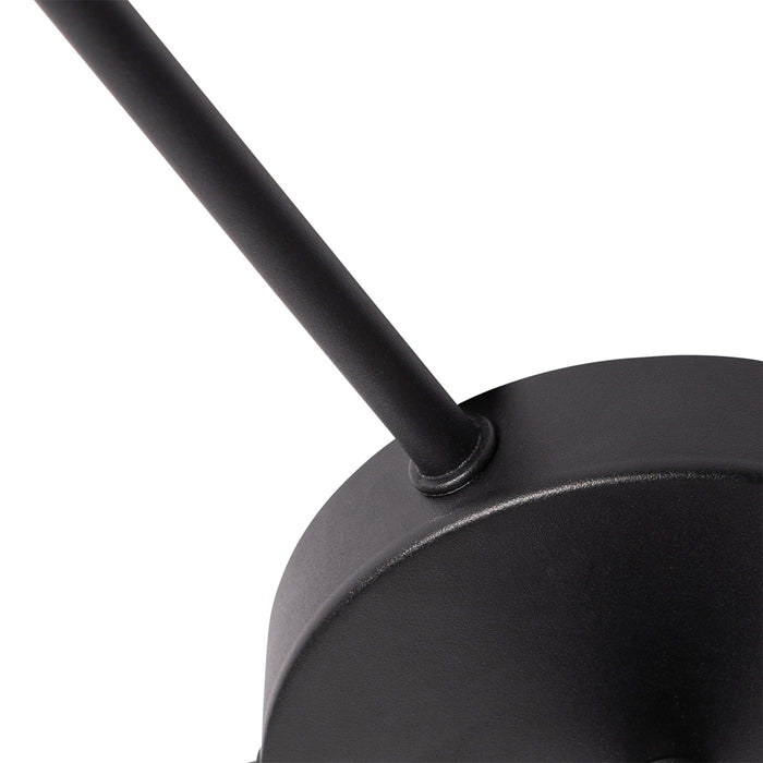 QAZQA Plafondlamp zwart met gouden binnenkant 6-lichts - Multidrum