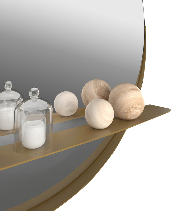 Gorillz Alien 80 - Wandspiegel 80 cm Goud