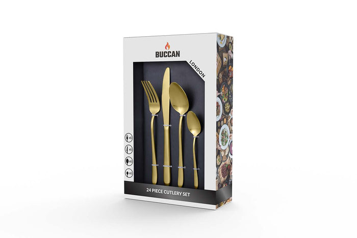 Buccan - Bestekset - London - 24 delig - Goud