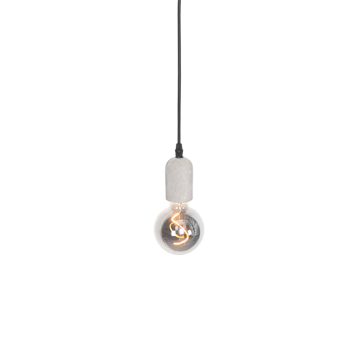 QAZQA Hanglamp pedra - Zwart - Industrieel - D 9cm