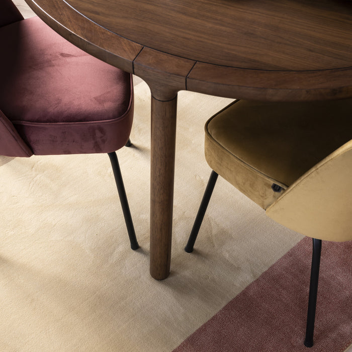 WOOOD Vogue Eetkamerstoel - Fluweel Chestnut