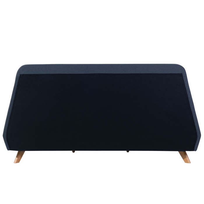 Beliani - VIENNE - Tweepersoonsbed - Blauw - 180 x 200 cm - Polyester