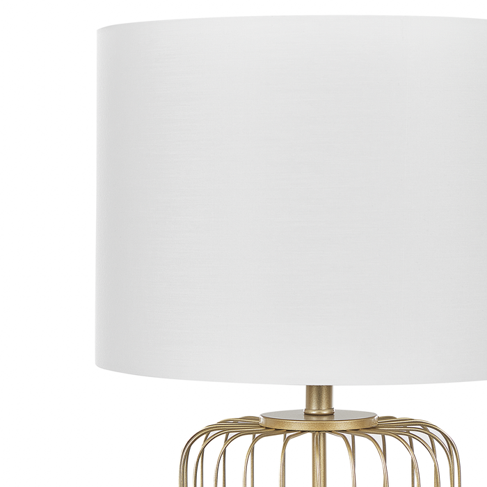 Beliani - THOUET - Tafellamp - Wit - Staal