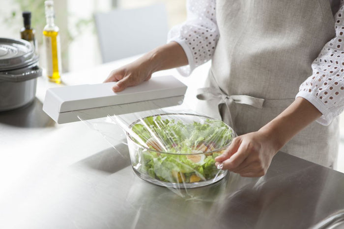 Yamazaki Magnetische Vershoudfolie Dispenser - Tower - Wit