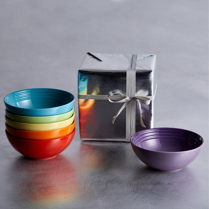 Le Creuset Regenboog Ontbijtkommen Ø 16 cm - 6 st.