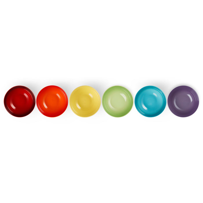 Le Creuset Regenboog Ontbijtkommen Ø 16 cm - 6 st.