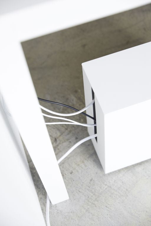 Yamazaki Kabelbox met Wielen - Tower - Wit