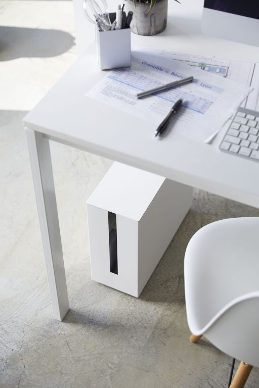 Yamazaki Kabelbox met Wielen - Tower - Wit