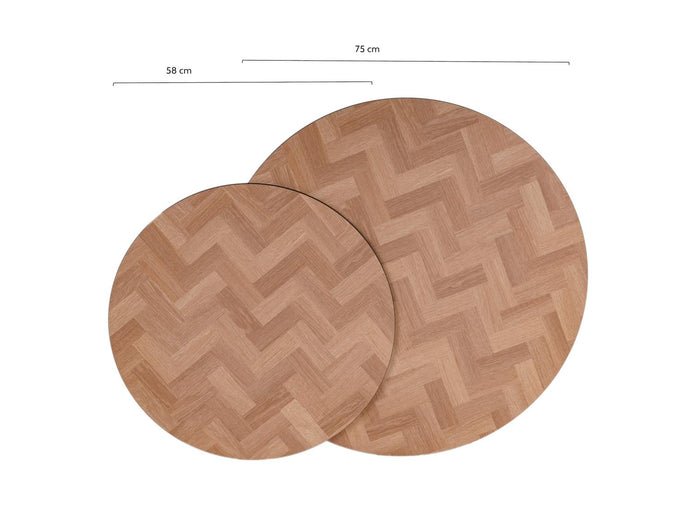 MaximaVida ronde salontafel set Copenhagen 58 en 45 cm