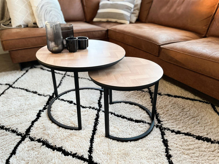 MaximaVida ronde salontafel set Copenhagen 58 en 45 cm