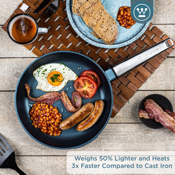 Westinghouse Performance Pannenset Blauw - Koekenpannenset 2-delig