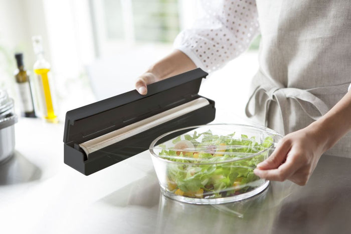 Yamazaki Magnetische Vershoudfolie Dispenser - Tower - Zwart