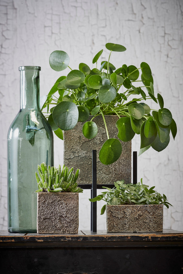 Mica Decorations Rioja Glazen Fles - H50 x Ø15 cm - Groen