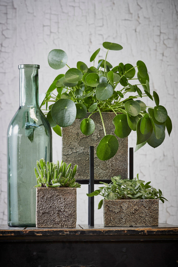 Mica Decorations Rioja Glazen Fles - H50 x Ø15 cm - Groen