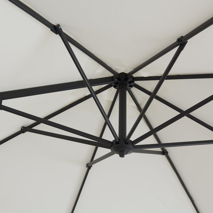 ACAZA Zweefparasol Gebroken wit