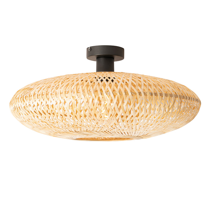 QAZQA Oosterse plafondlamp bamboe 50 cm - Ostrava
