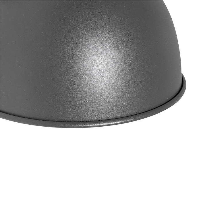 QAZQA Industriële buitenwandlamp donkergrijs rond IP44 - Natas