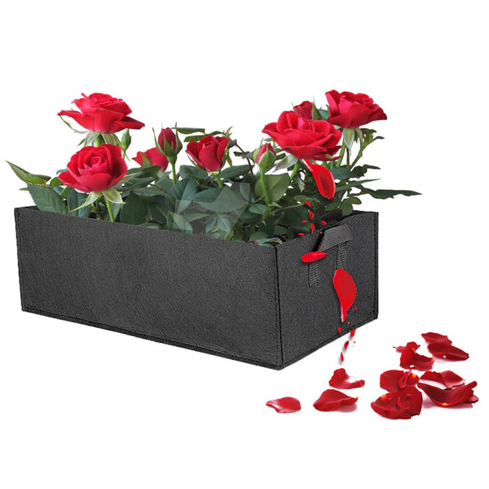 QUVIO Planten bak Vilt - Zwart