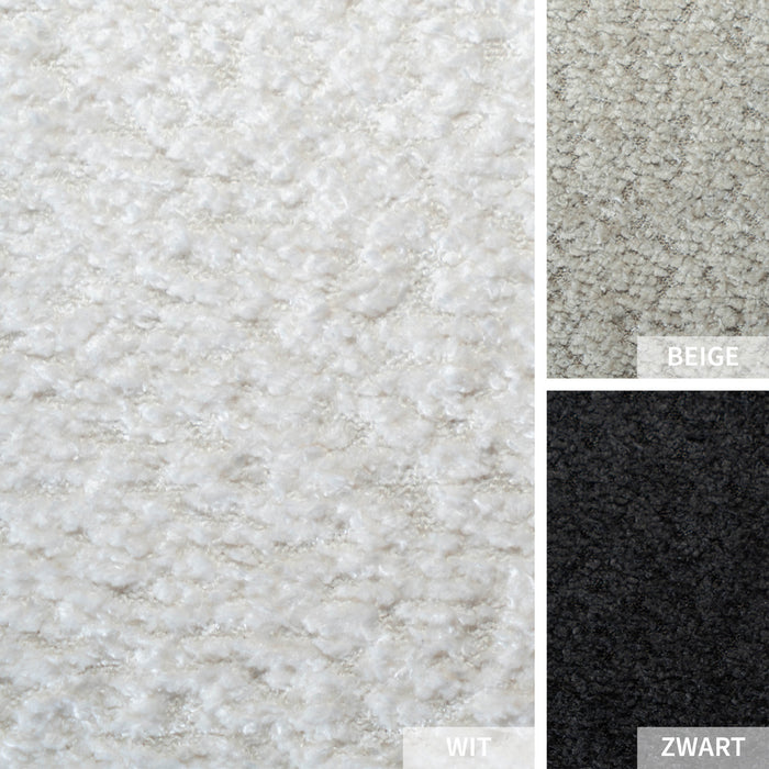 Bronx71 Scandinavische hoekbank Vegas bouclé wit links|rechts