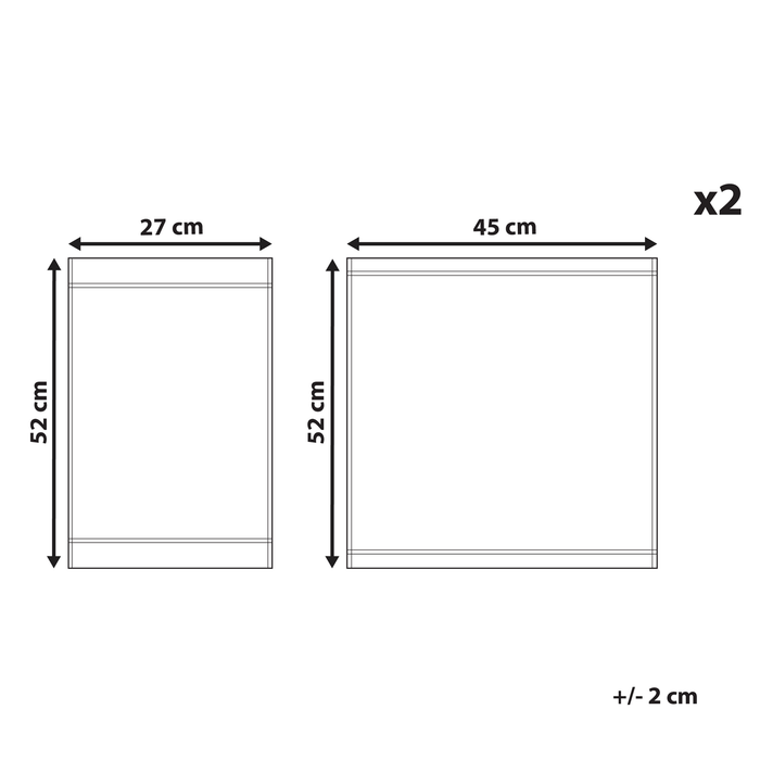 Beliani - CINE - Ligstoel doek set van 2 - Lichtgroen - Polyester