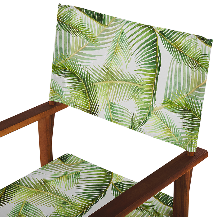 Beliani - CINE - Ligstoel doek set van 2 - Lichtgroen - Polyester
