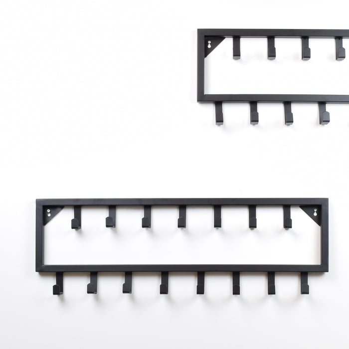 LOFT42 Bono Kapstok - Zwart – Metaal – 15 haken - 80x26x4
