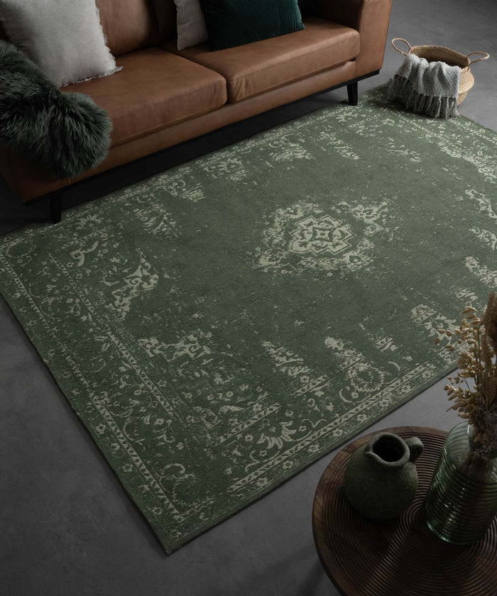 Heritaged Vintage vloerkleed Nomad - groen - 240x340 cm