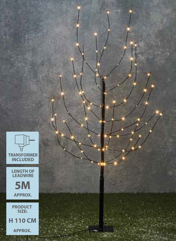 Luca Lighting Boom - Warm Witte LED Verlichting - H110 x Ø12cm - Zwart