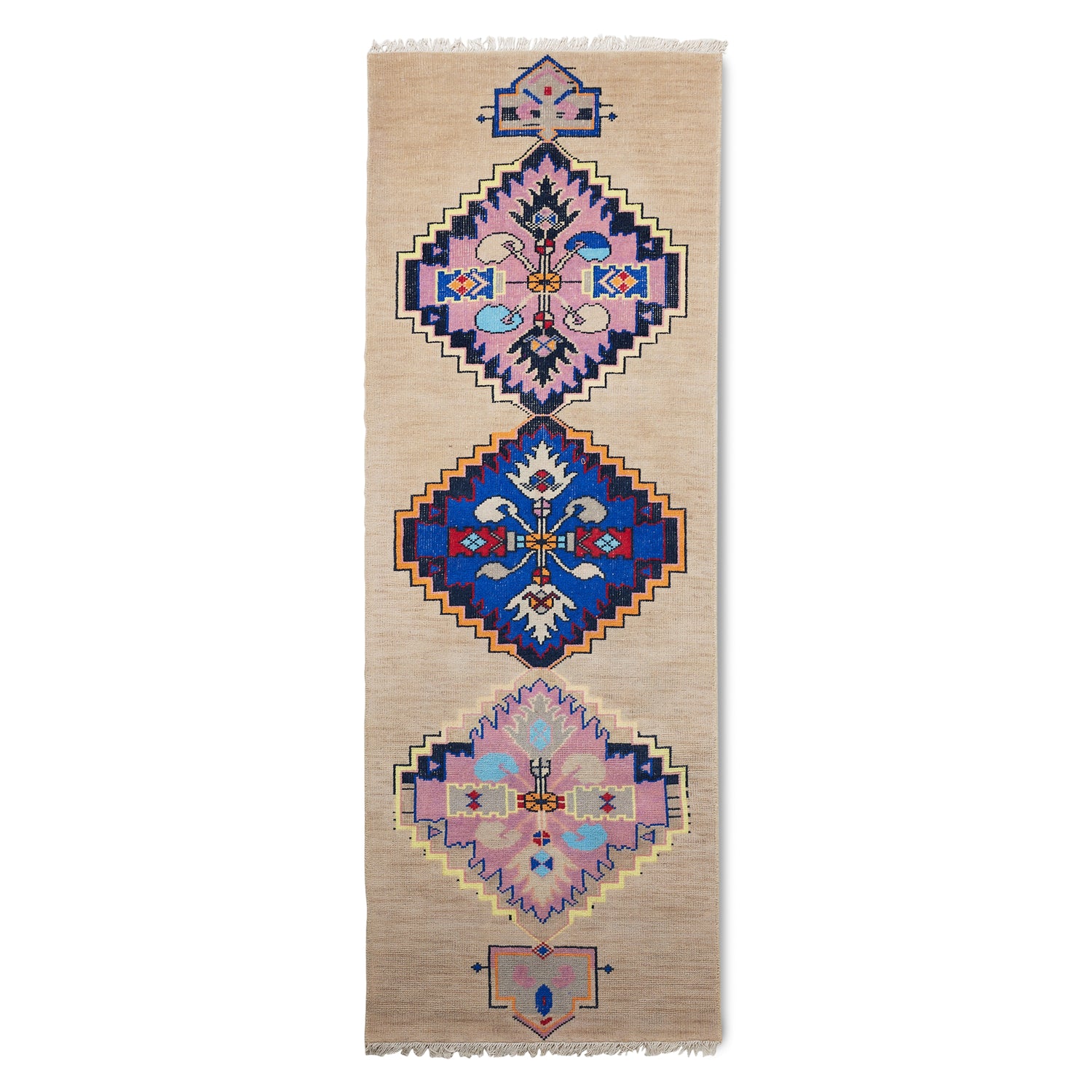 HKliving Hand Knotted Oriental Vloerkleed 90 x 265 cm