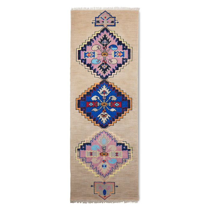 HKliving Hand Knotted Oriental Vloerkleed 90 x 265 cm