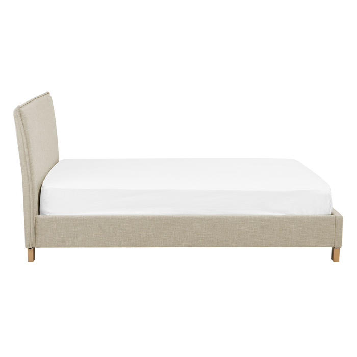 Beliani - SENNEZ - Tweepersoonsbed - Beige - 140 x 200 cm - Polyester