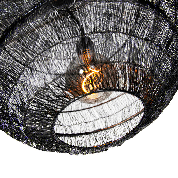 QAZQA Oosterse hanglamp zwart 45 cm x 40 cm - Vadi
