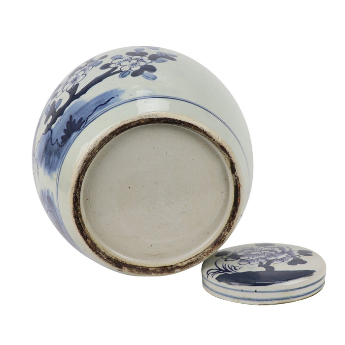 Fine Asianliving Chinese Gemberpot Blauw Wit