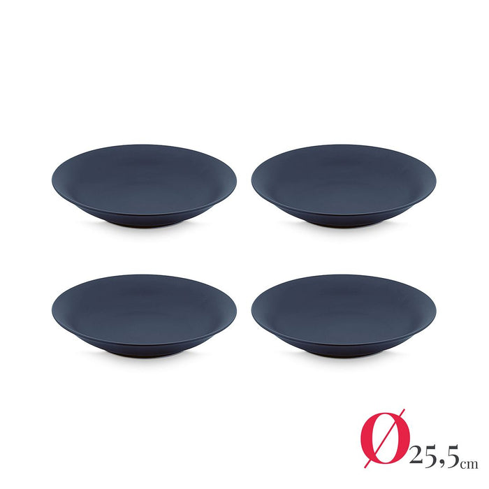 vtwonen Serviesset - Mat Blauw - Porselein - 24-delig