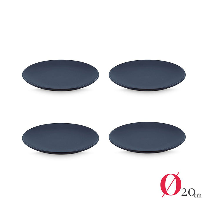 vtwonen Serviesset - Mat Blauw - Porselein - 24-delig