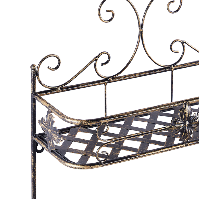 Beliani - MARAYES - Badkamer plank - Zwart - IJzer