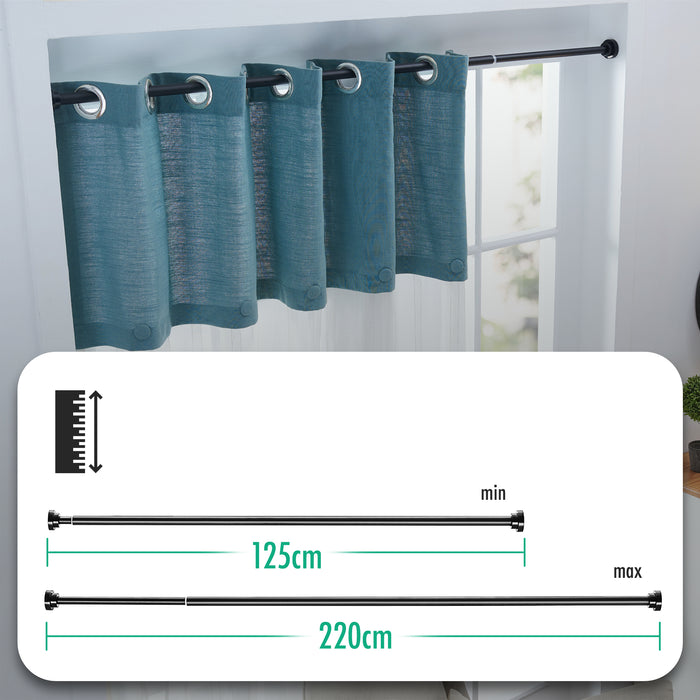 ACAZA Gordijnroede Zwart