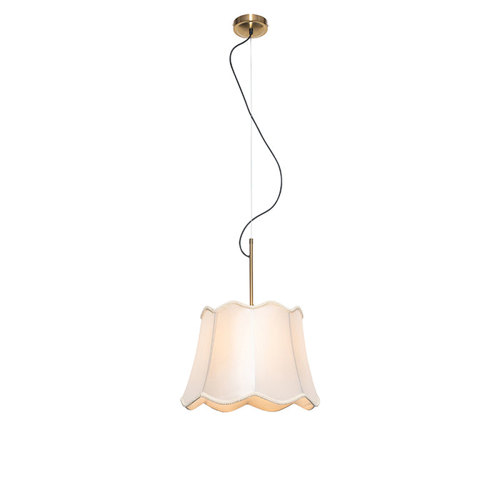 QAZQA Hanglamp nona - Wit - Klassiek | Antiek - D 40cm