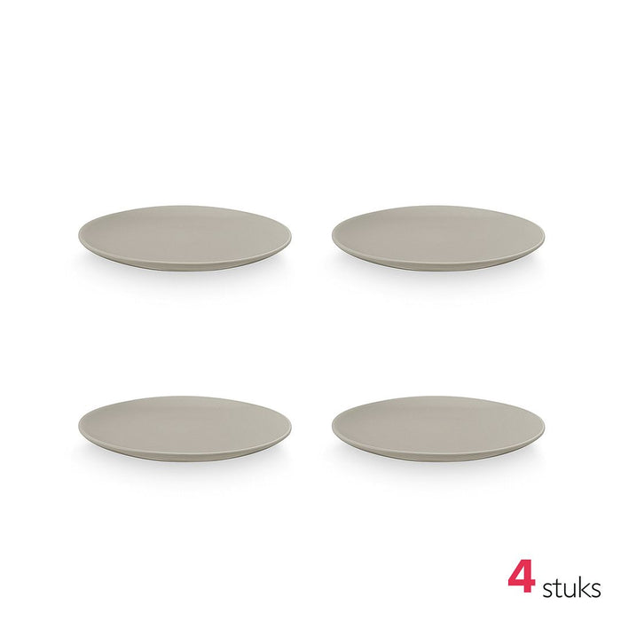 vtwonen Serviesset - Matt Flax - Porselein - 24-delig