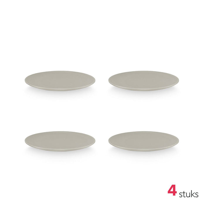 vtwonen Serviesset - Matt Flax - Porselein - 24-delig