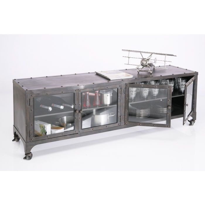 Kare Design Factory Tv-Meubel 4-Deurs - Metaal