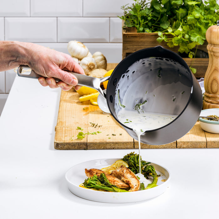 GreenPan Copenhagen sauspan met 2 schenktuiten 16cm|1.6L