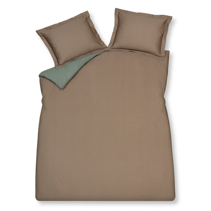 Dekbedovertrek Sparkles Sage Green | 140 x 200|220 cm | Groen | Oranje