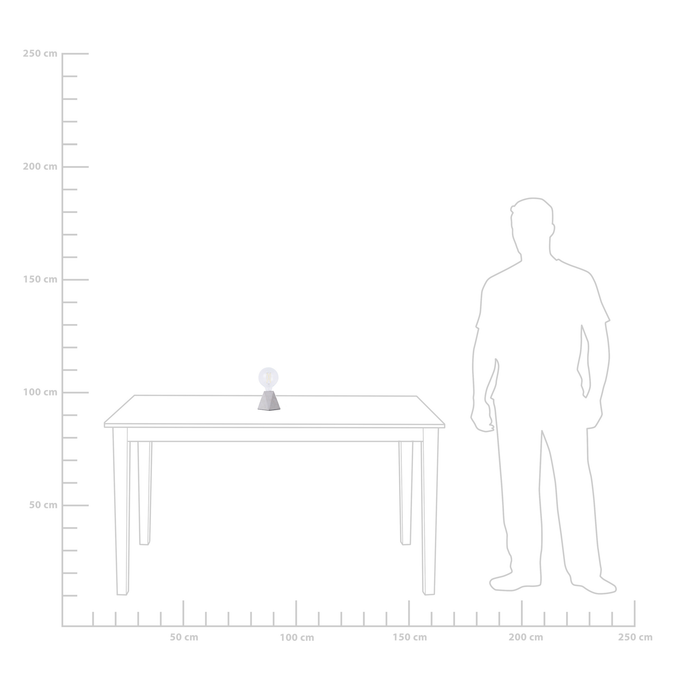 Beliani SAJA Tafellamp 16x16x12