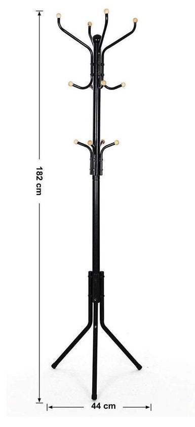 Drielaagse Sta Kapstok met Twaalf haken - 182 cm