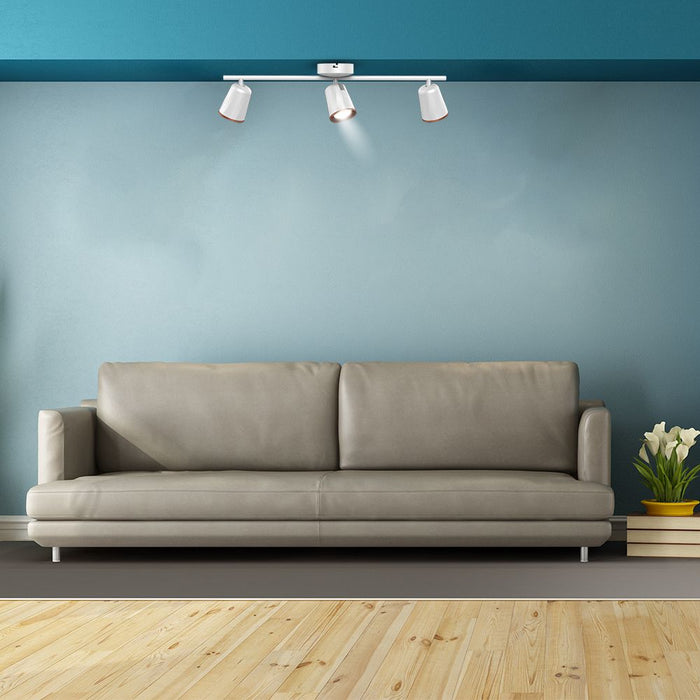 V-TAC VT-818-W-N LED wandlampen met Tripple Head - Wit - IP20 - 15W