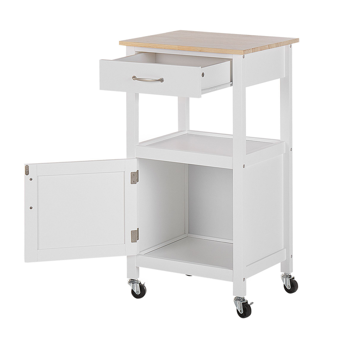 Beliani - SIENA - Keukentrolley - Wit - MDF