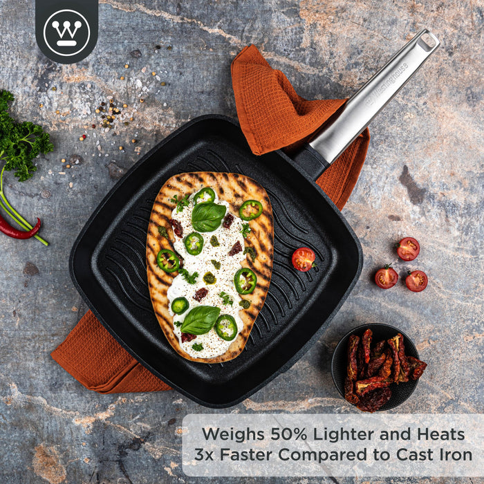 Westinghouse Pannenset - Wokpan 28cm + Grillpan 28cm - Zwart
