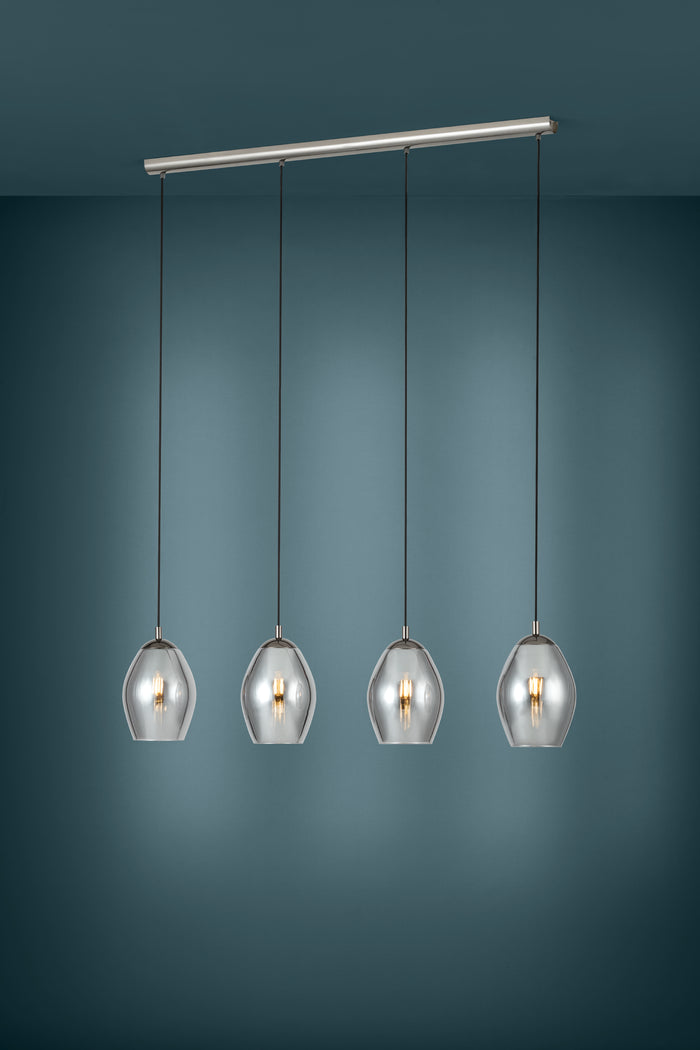 EGLO Estanys Hanglamp - E27 - 113 cm - Grijs|Zwart