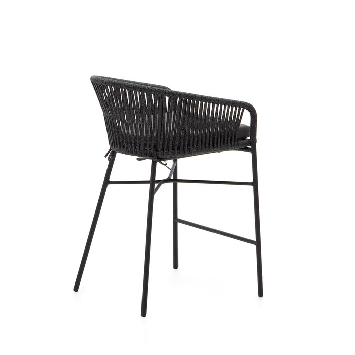 Kave Home - Yanet touwkruk in zwart 65 cm hoog